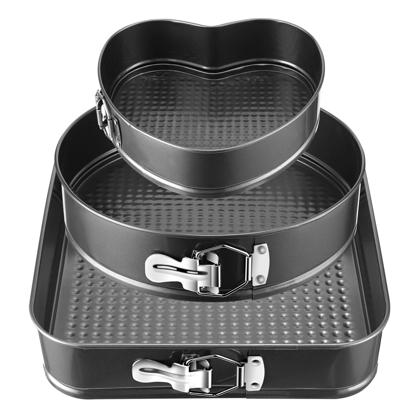 3 Piece Nonstick Springform Cake Pan Set