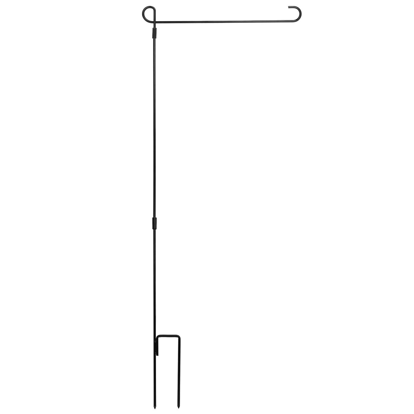 Wrought Iron Garden Flag Stand and Pole Holder