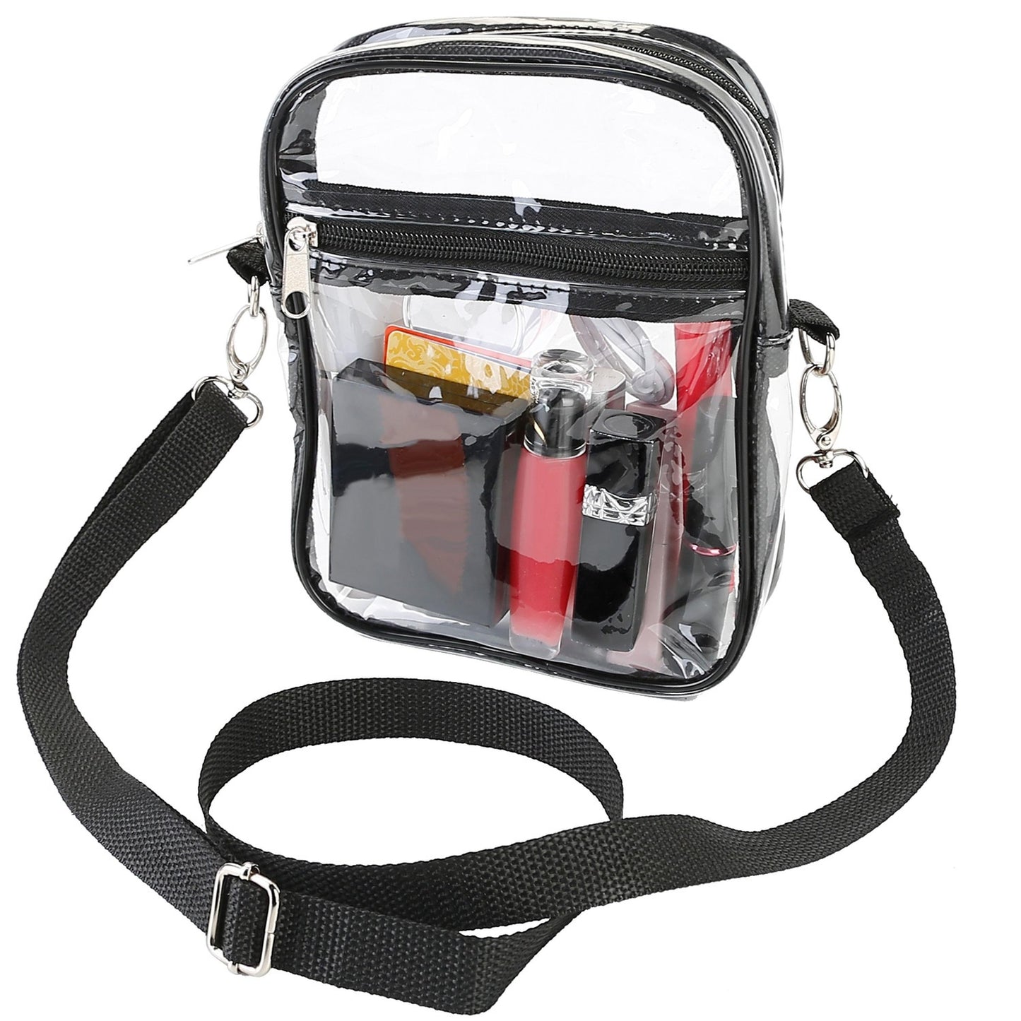 Clear Crossbody Bag and a Stadium Ready Pouch