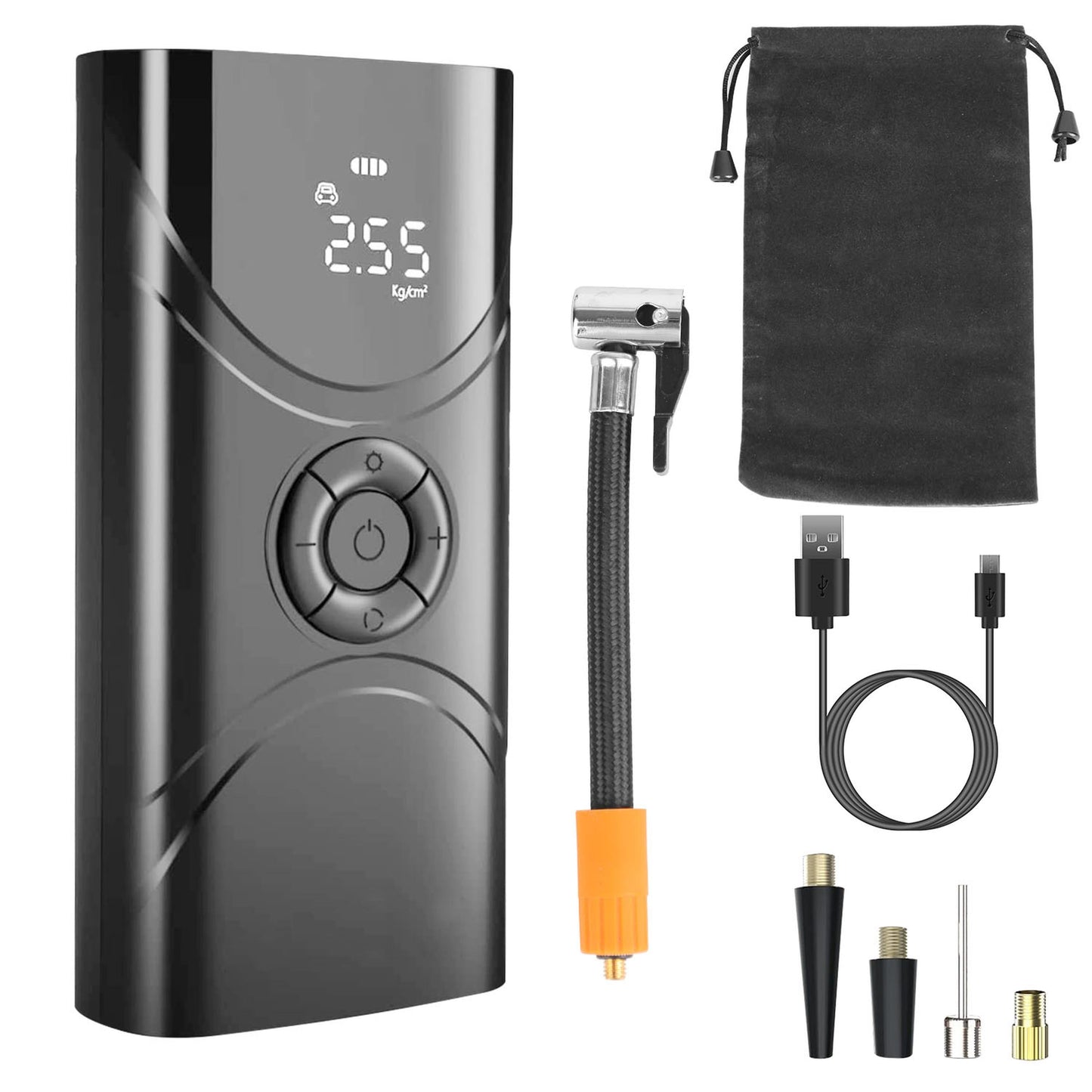 Portable Wireless Tire Inflator and Led Light
