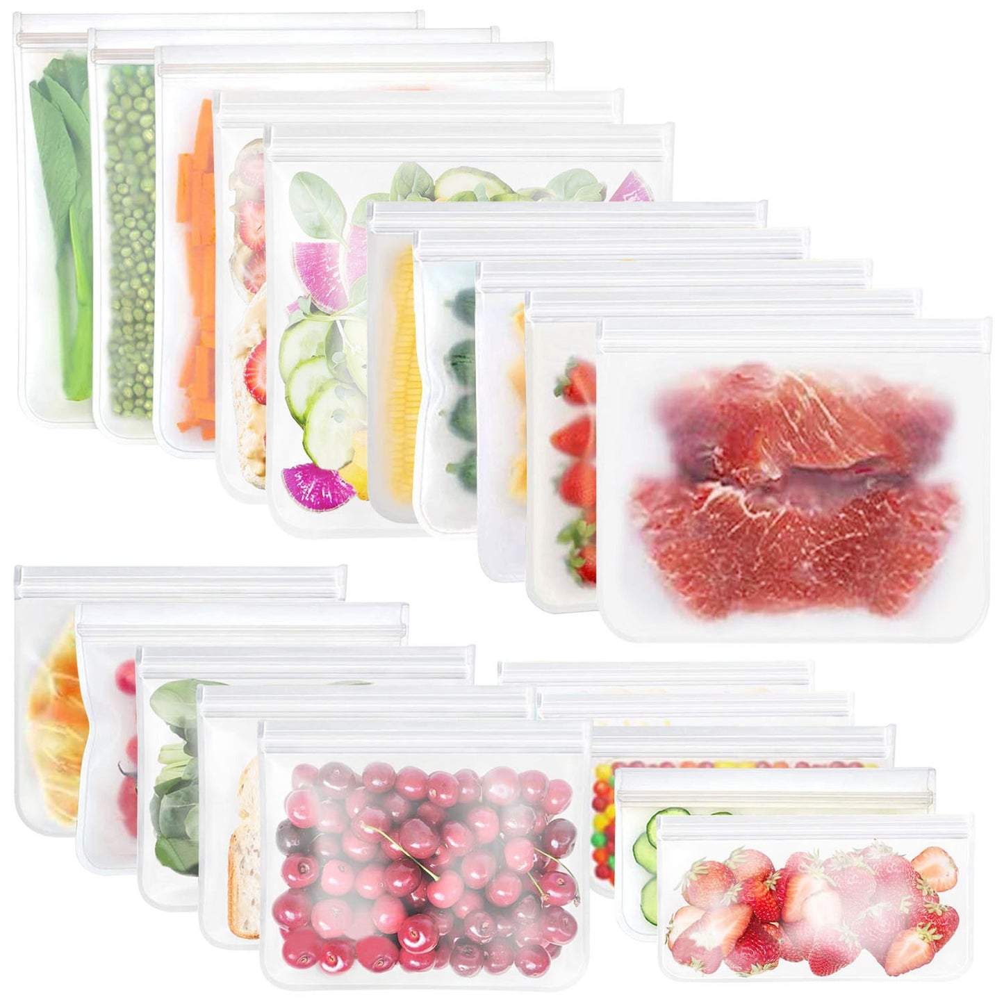 Reusable Food Storage Bags And Snack Packs