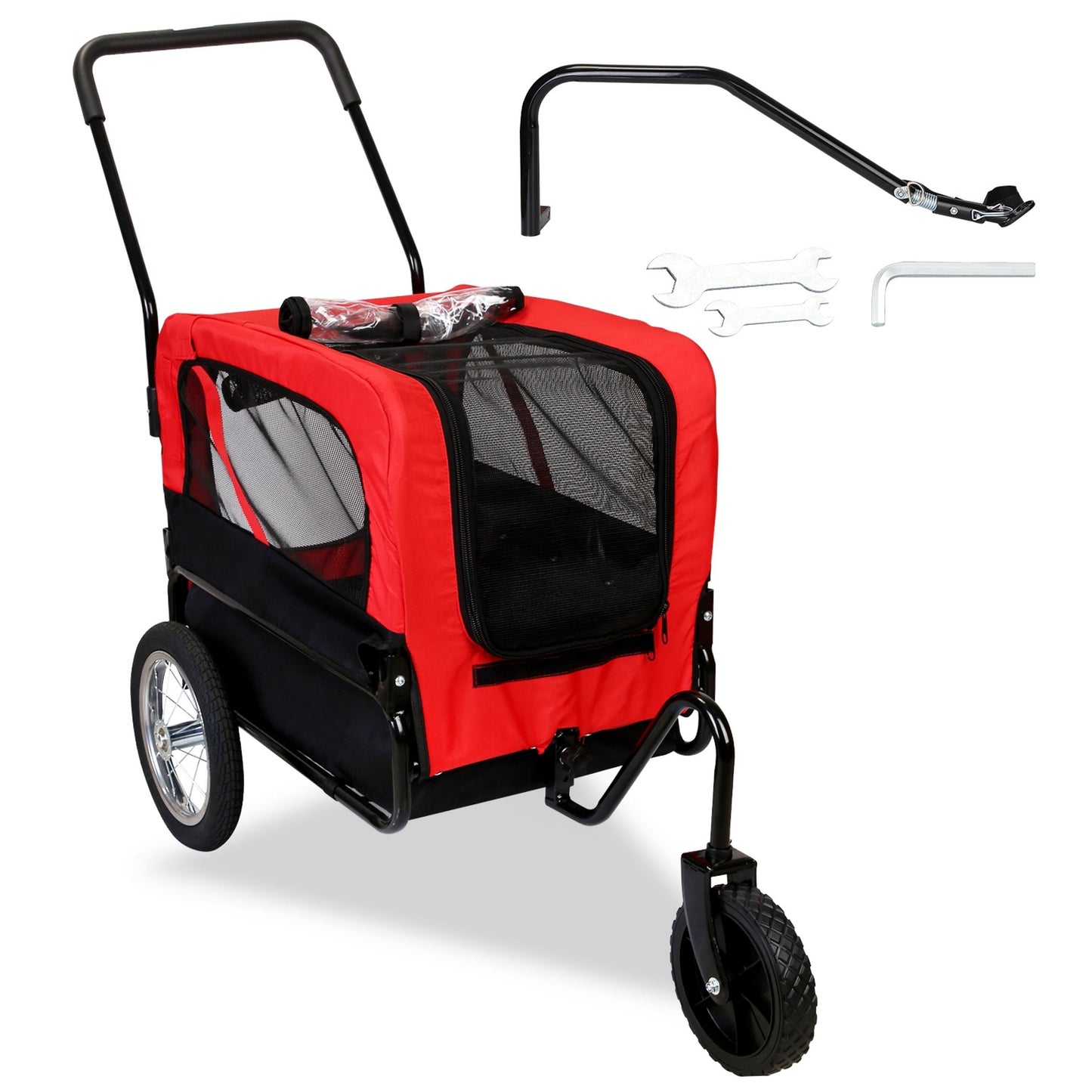 2 In 1 Pet Bike Trailer And Stroller For The Pets