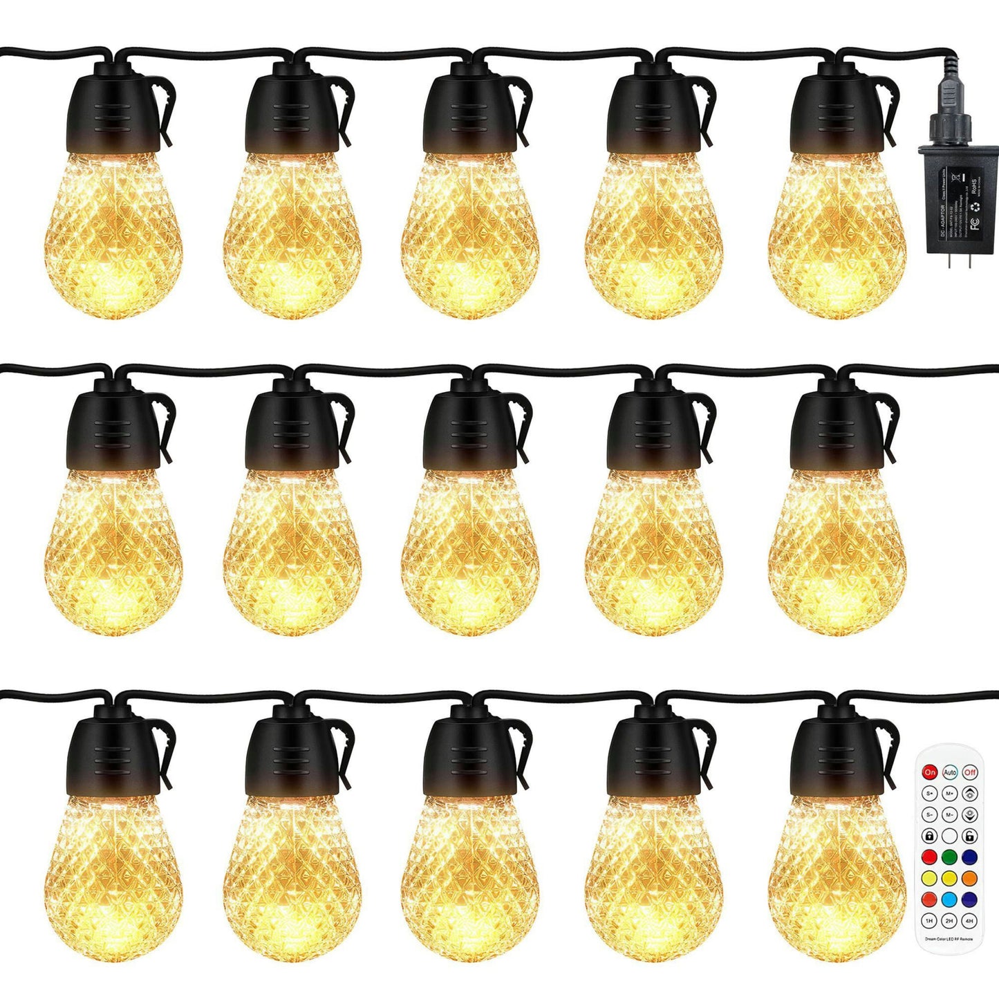 Smart Outdoor String Lights and Remote App