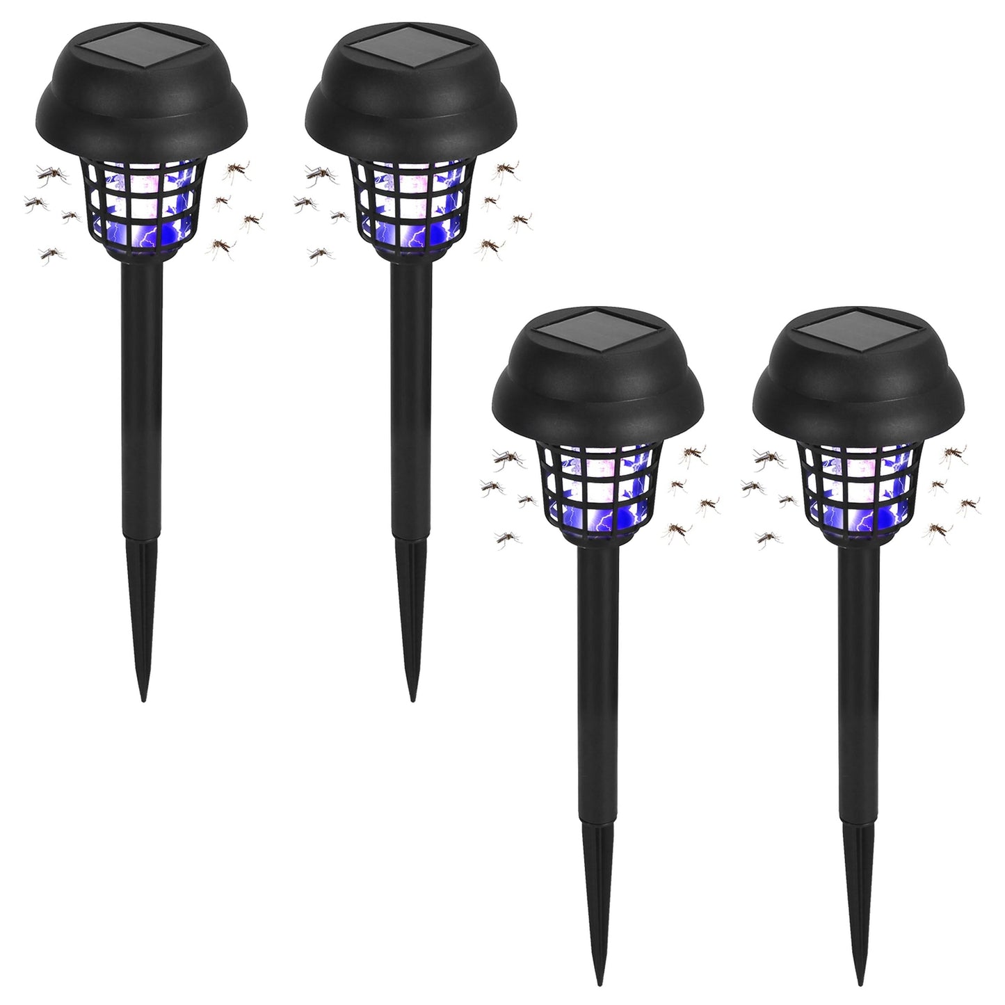 4 Pack Solar Mosquito Zapper for Yard and Garden