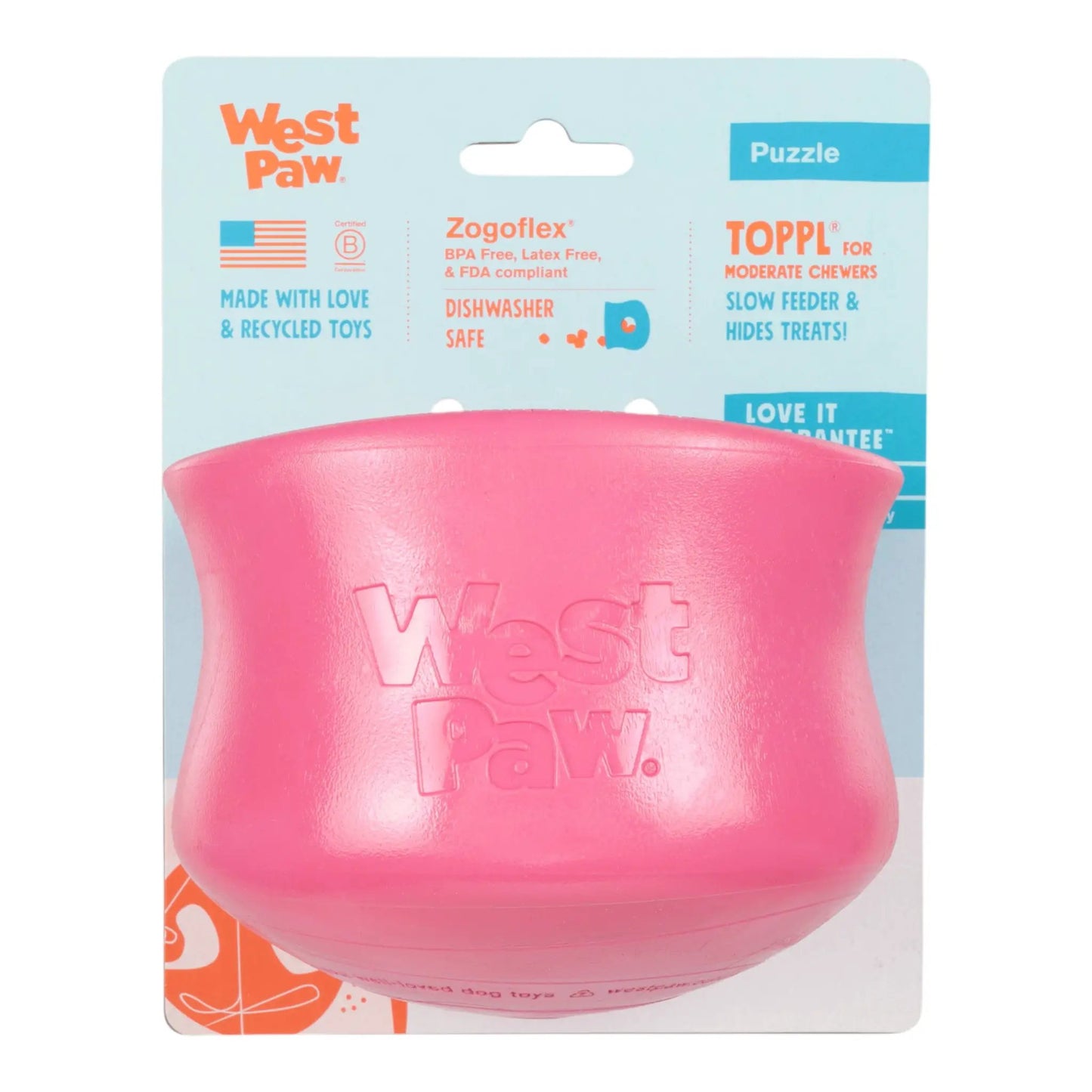 Toppl Geranium Puzzle Toy for Moderate Chewers