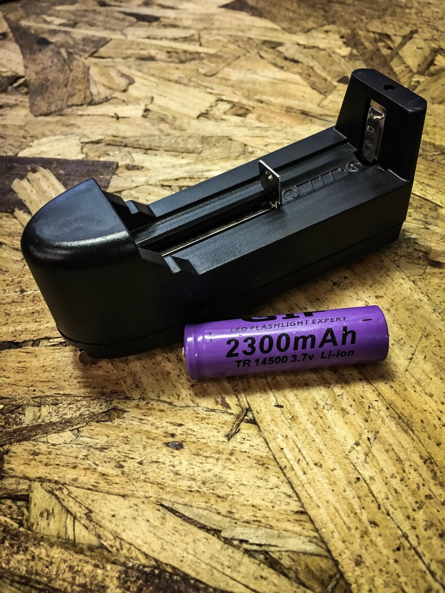 Three Function Rechargeable Flashlight by GGLighting in black housing with 2300mAh Li-ion battery on Tampa Home & Garden Store