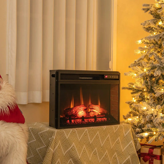 26-inch infrared electric fireplace insert with remote, black DirectDeals unit on Tampa Home & Garden Store