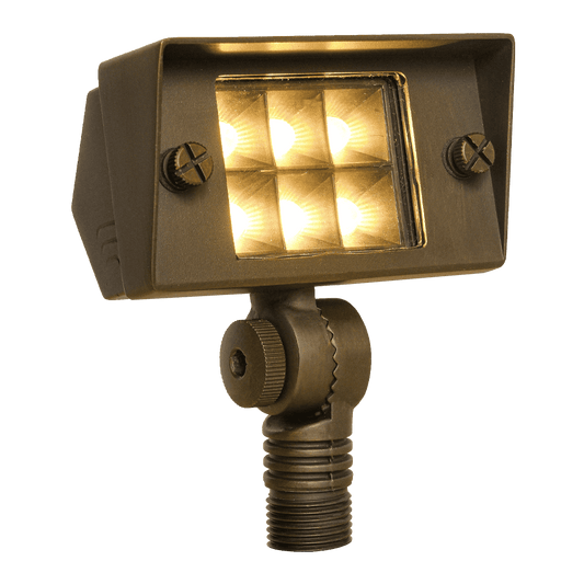 FPB02 Cast Brass Flood Light | 2W-7W Integrated Low Voltage Landscape Light - Tampa Home & Garden Store