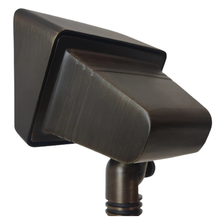 Luminaria de bajo voltaje empotrada rectangular con reflector LED de latón fundido, ajustable, 3 CCT, 3 W a 10 W, FPBCC05