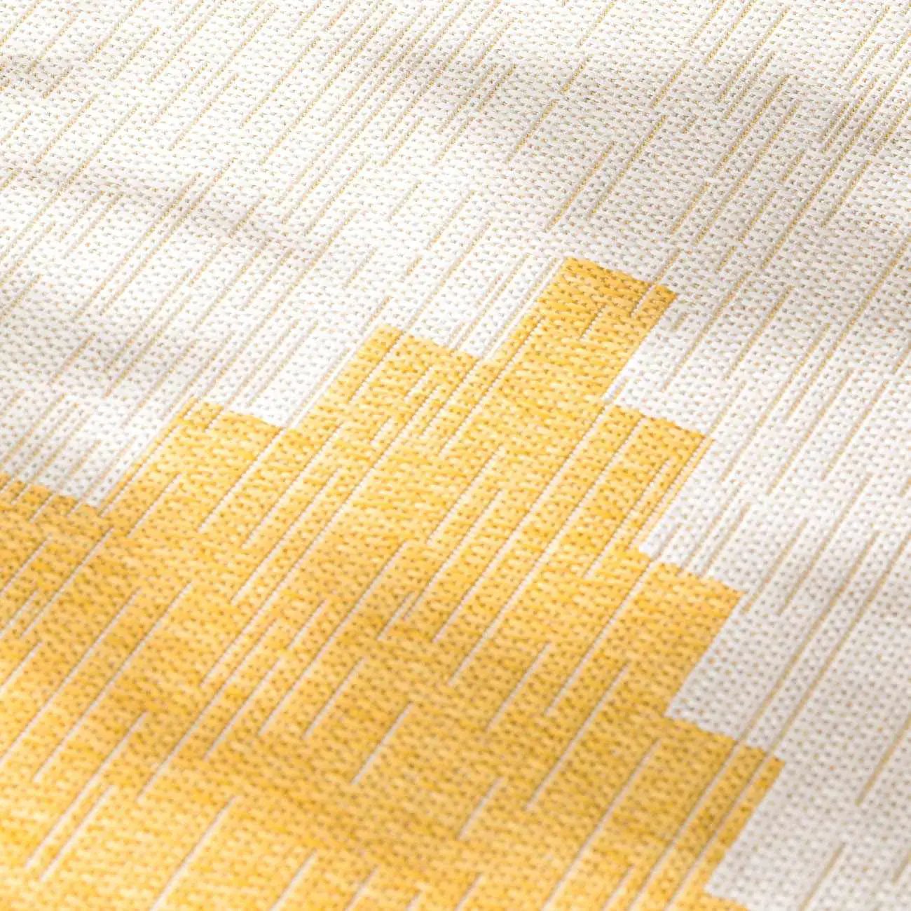 Djugun Yellow Outdoor Rug Aztec-inspired pattern in warm yellow tones Boutique Rugs on Tampa Home & Garden Store