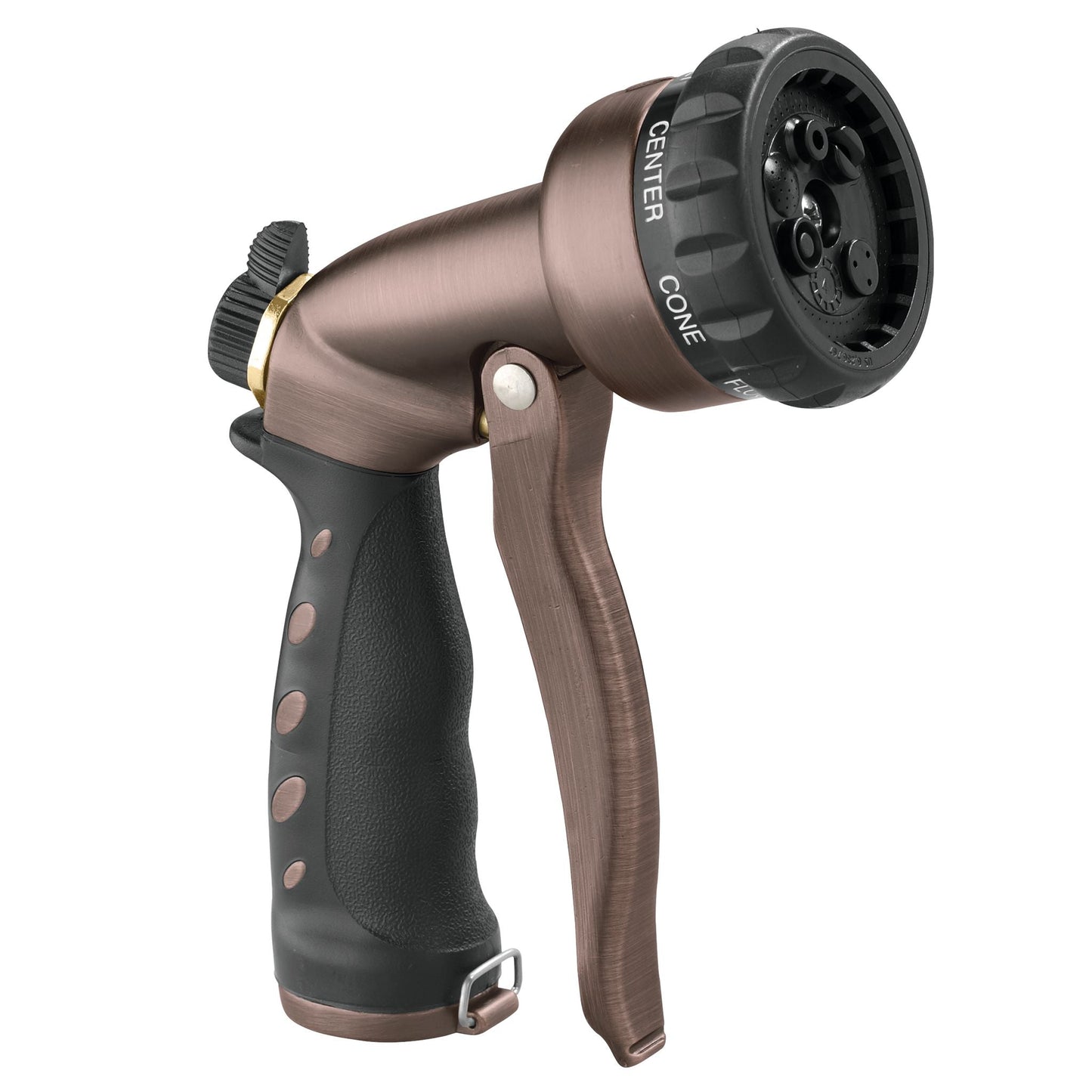 7 Pattern Zinc Front Trigger Nozzle Bronze Orbit Irrigation multi-pattern spray head on Tampa Home & Garden Store