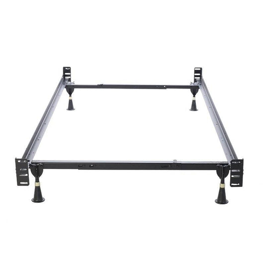 Twin/Full Adjustable Metal Bed Frame with Headboard Footboard Brackets - Tampa Home & Garden Store