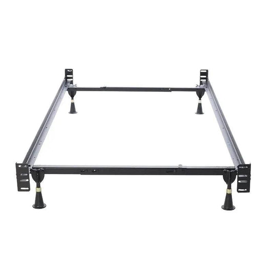 Twin/Full Adjustable Metal Bed Frame Brackets with adjustable legs and side rails on Tampa Home & Garden Store