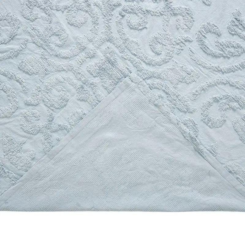 Blue cotton chenille 3-piece coverlet set by HomePacific for bedrooms on Tampa Home & Garden Store
