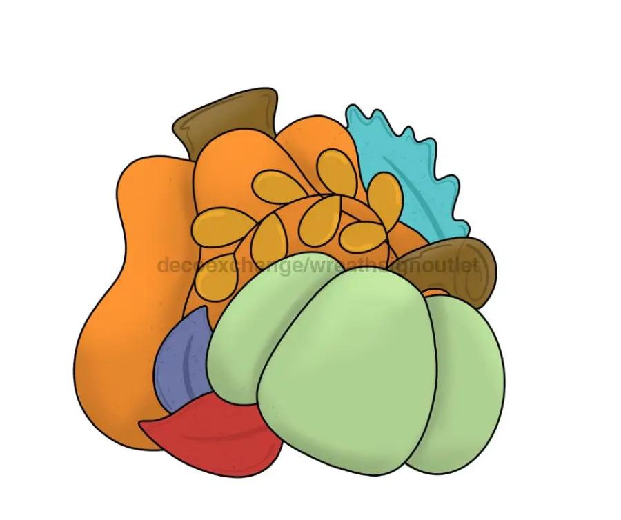 Fall Sign and Autumn Wood Sign 11 Inch harvest vegetables illustration DecoExchange on Tampa Home & Garden Store