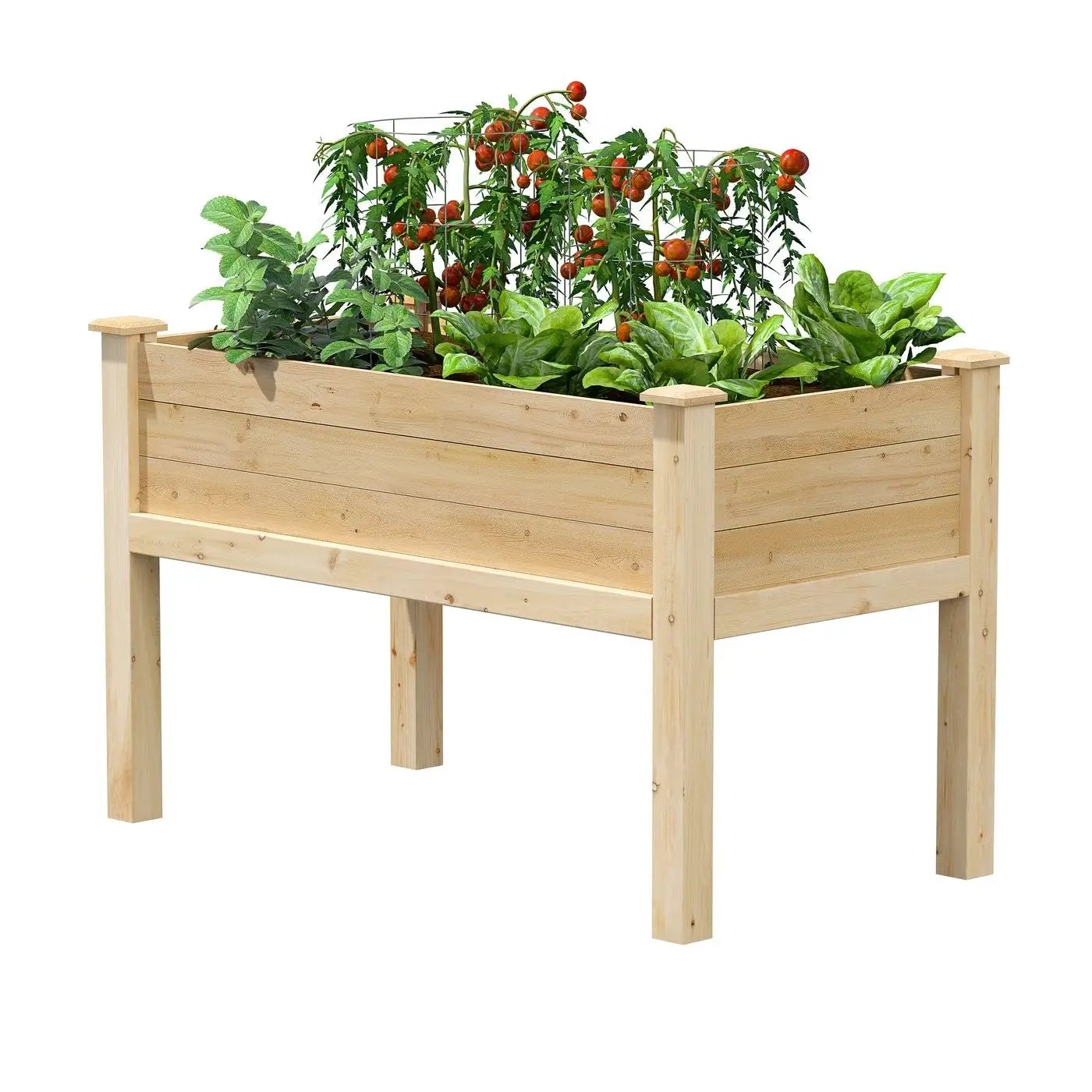 Raised garden bed Farmhouse Cedar Elevated Victory Garden Bed HomePacific, raised planter on legs on Tampa Home & Garden Store