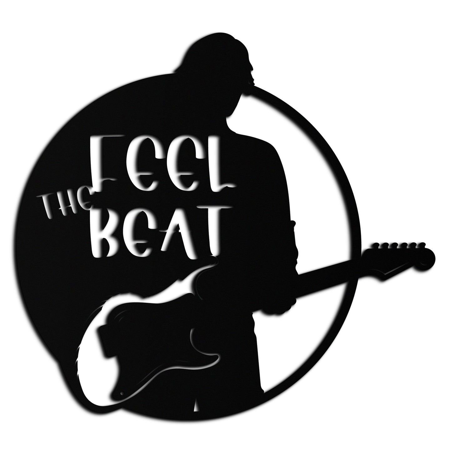 Feel the Beat Metal Wall Art - Music-Inspired Decor - KAF210 - Tampa Home & Garden Store