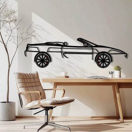 Ferrari F355 Spider Wall Art metal car wall art with rotating wheels by Enova Art on Tampa Home & Garden Store