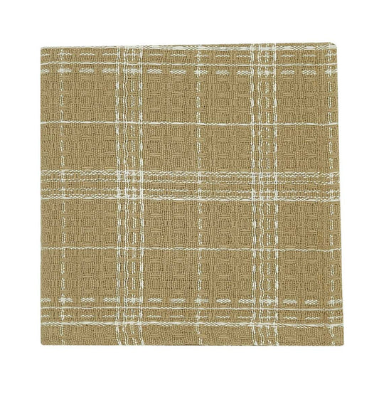 Fieldstone Plaid - Cream - Dishcloth - Tampa Home & Garden Store