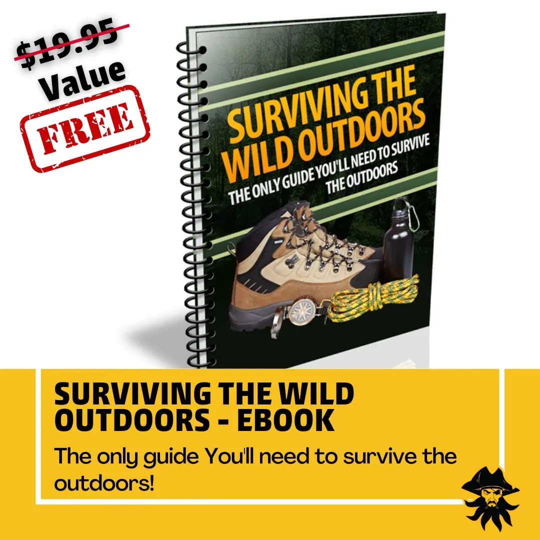 Fire Starters Grab & Go Black Beard promo image: Surviving the Wild Outdoors ebook cover on Tampa Home & Garden Store
