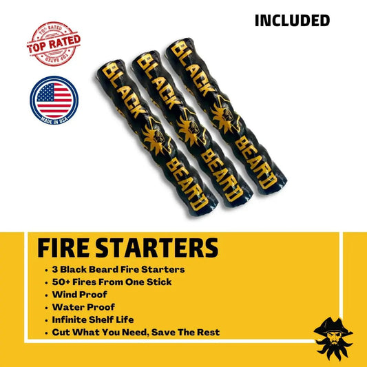 Fire Starting Kit Grab & Go | Black Beard - Tampa soil911.com