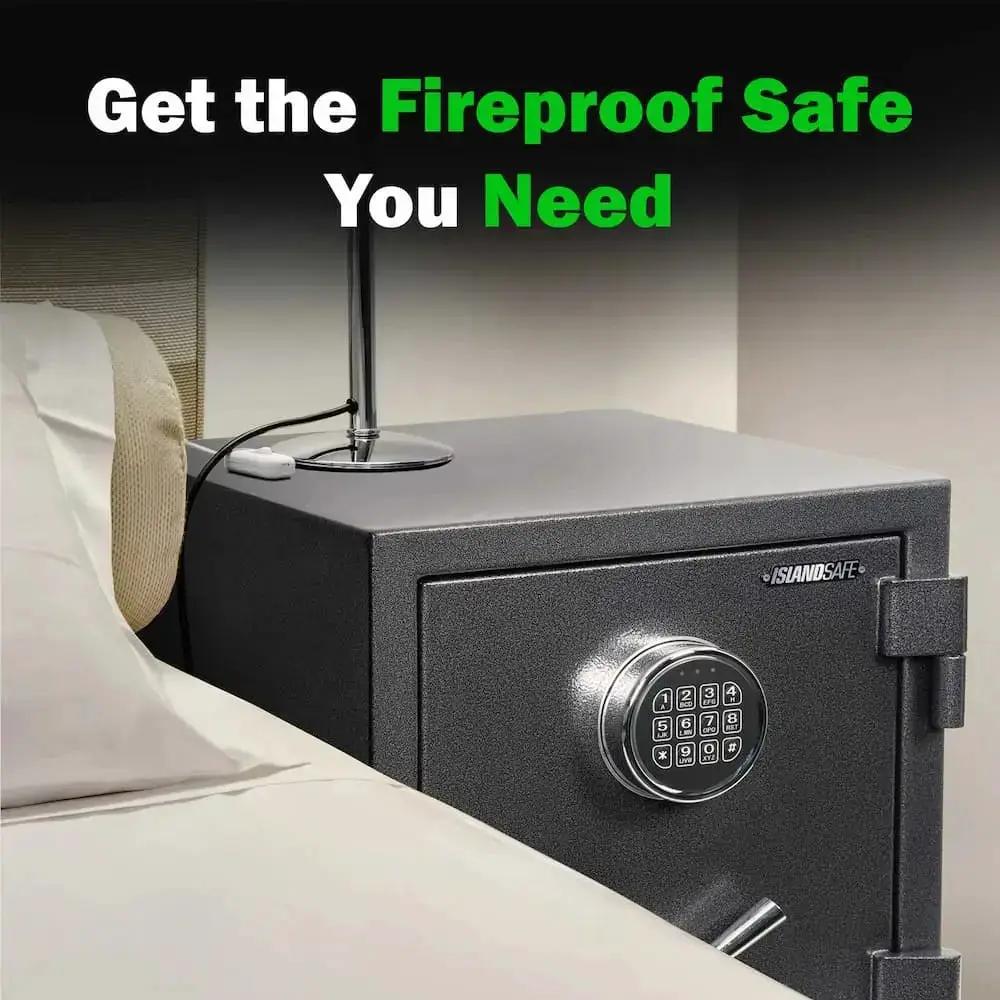 FireShield Medium Fire Safe with digital keypad, dark steel safe by ISLANDSAFE on Tampa Home & Garden Store