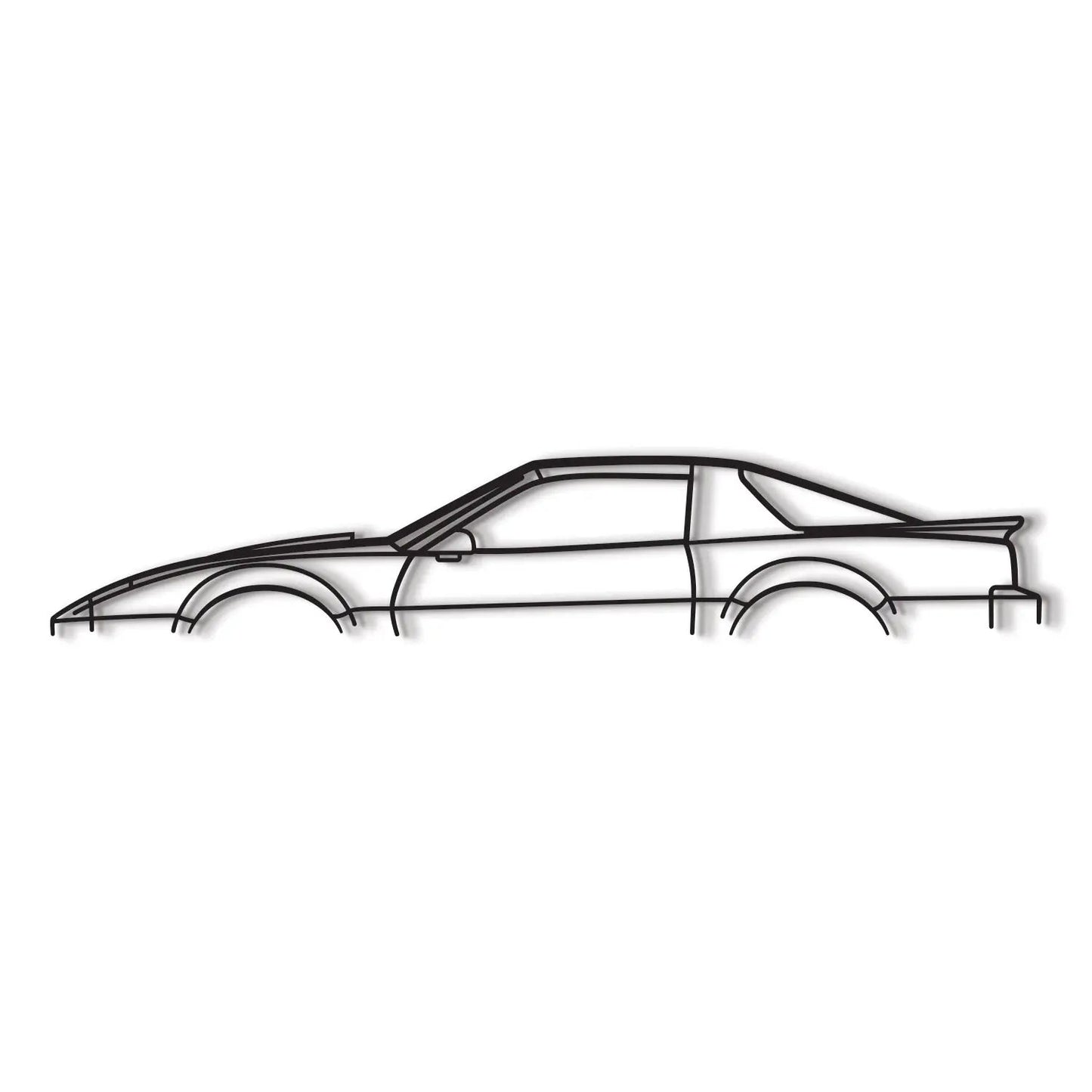 1988 Firebird Classic metal car wall art outline in black by Modello Turbo on Tampa Home & Garden Store