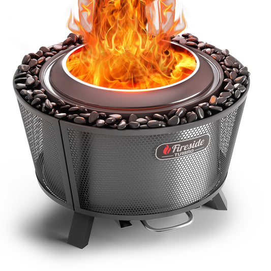 Fireside Pluto R29 Outdoor Fire Pit - Painted Black - Tampa Home & Garden Store