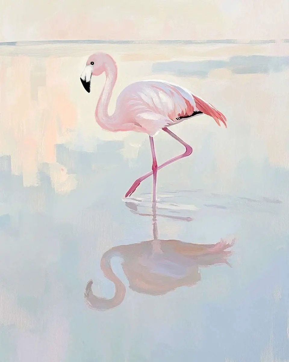 Flamingo at Dawn Art Print - Tampa Home & Garden Store