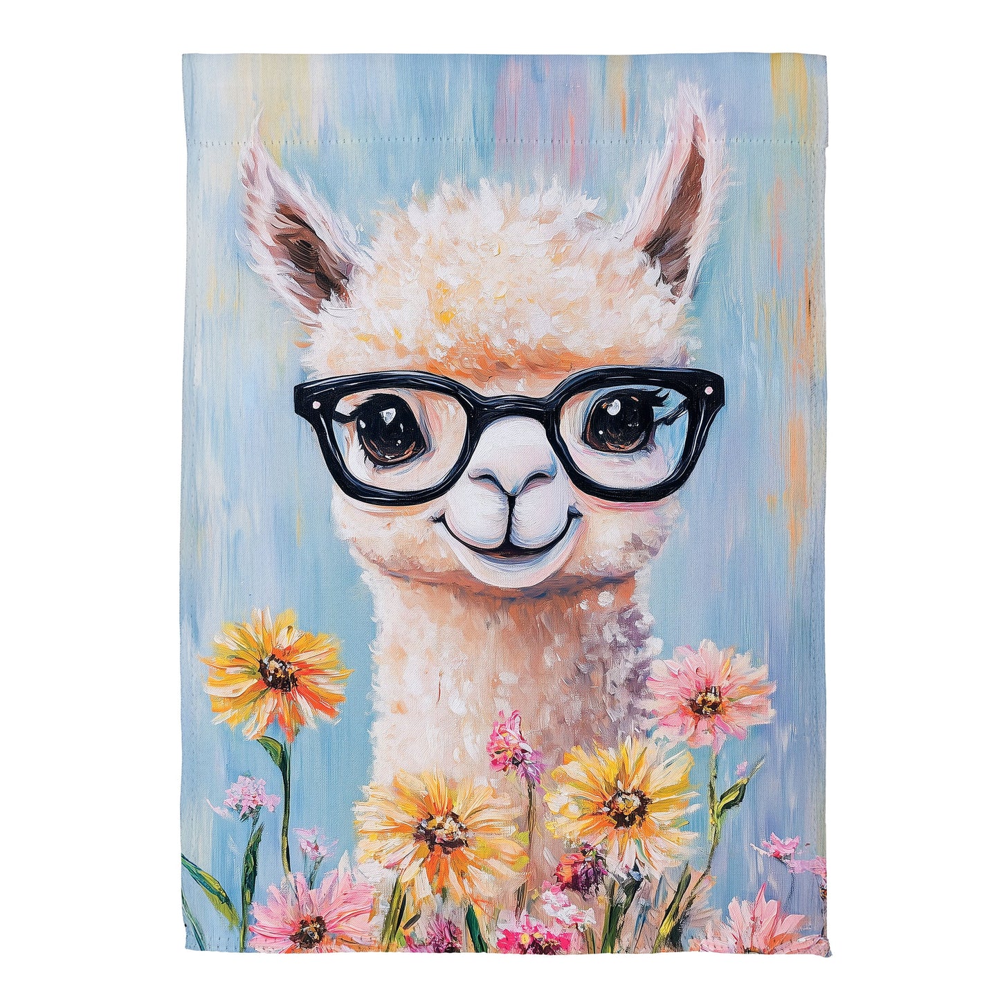 Floral Llama Suede Garden Flag - Tampa Home & Garden Store