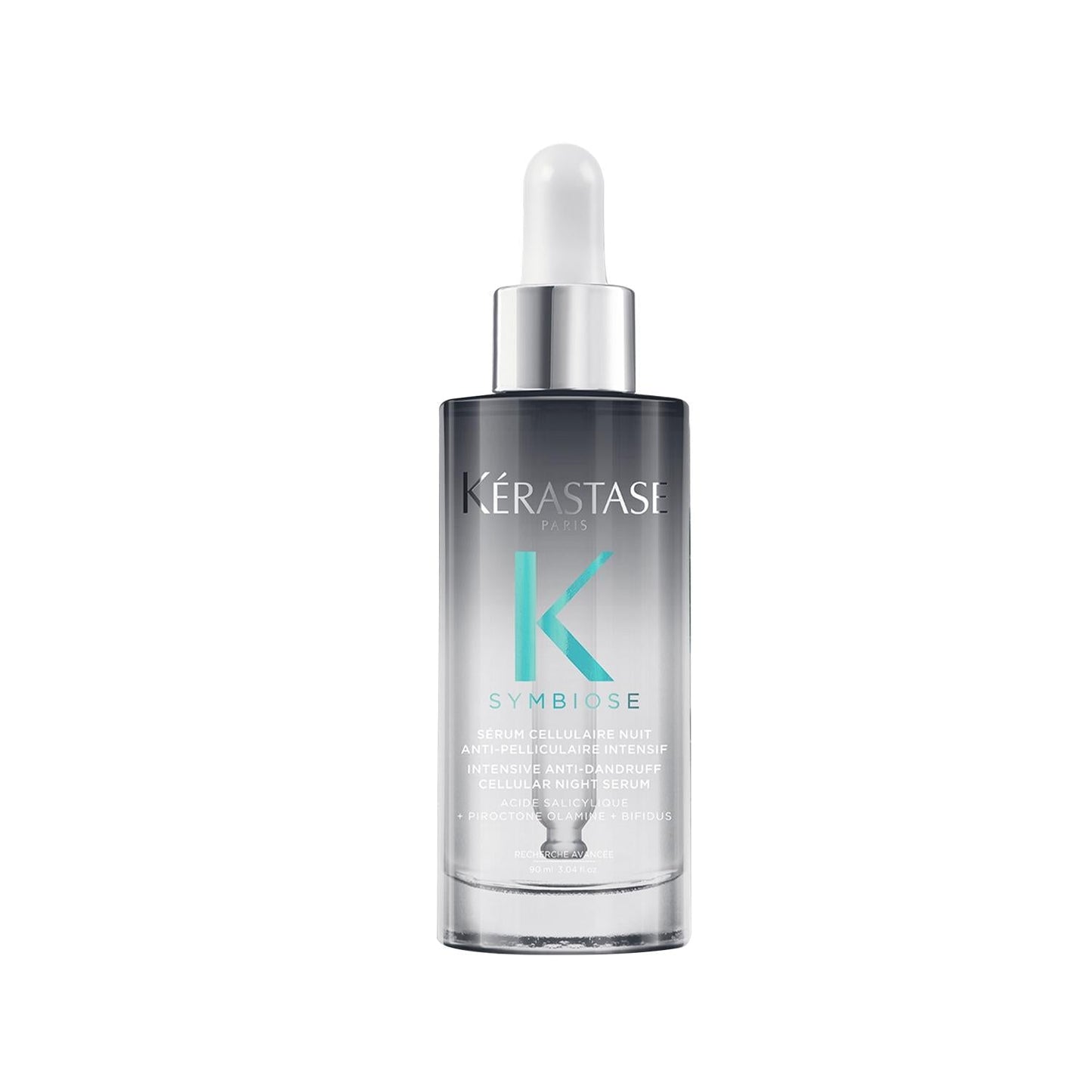 Kérastase Symbiose night serum bottle with dropper, gradient glass packaging, 90 ml on Tampa Home & Garden Store