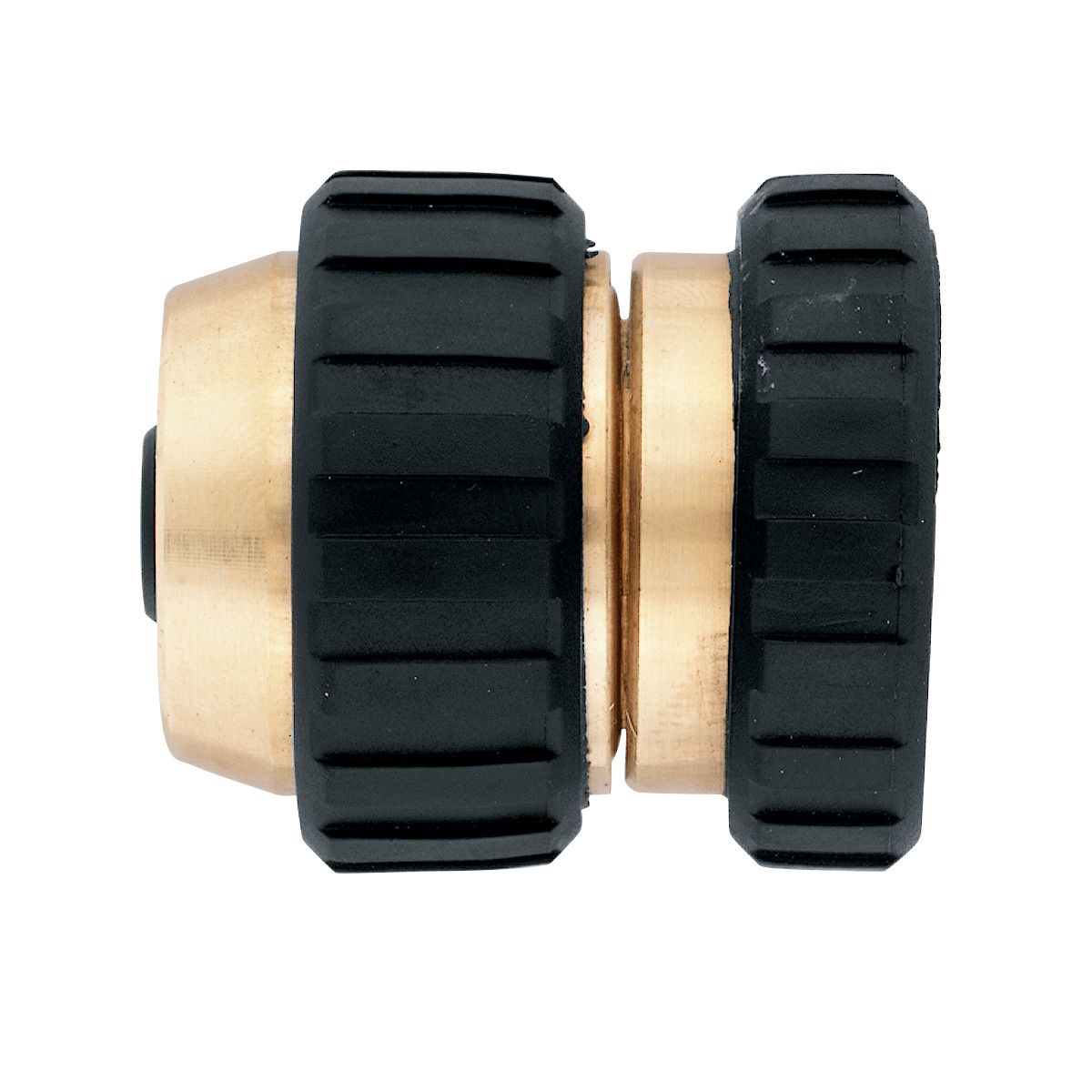 Brass 5/8 in hose mender with black knurled ends Orbit Irrigation on Tampa Home & Garden Store