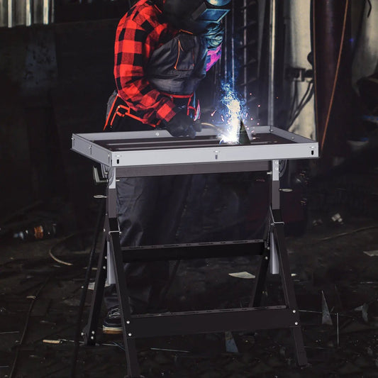 Folding Welding Table Workbench 4 Level Height
