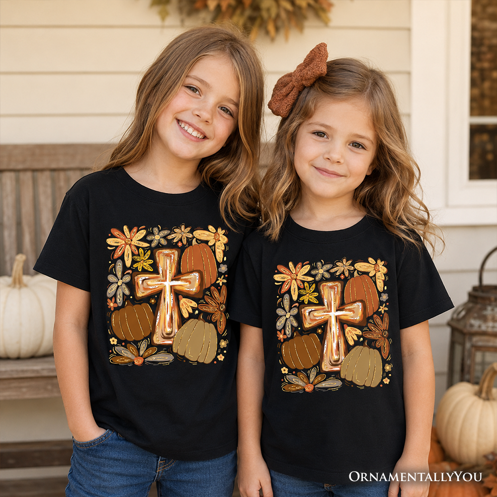 Autumn Kids Christian Faith Blessings Tee