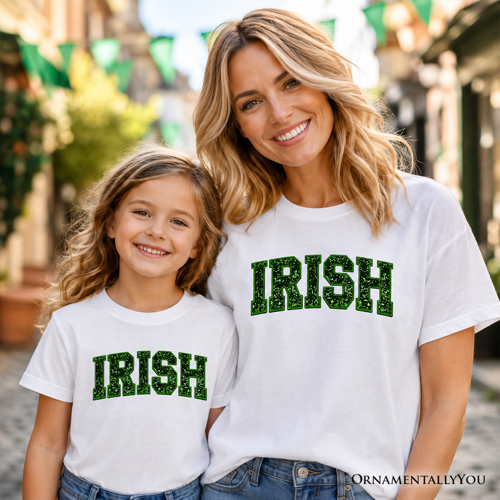 St Patricks Day Green Cotton Tee for Kids