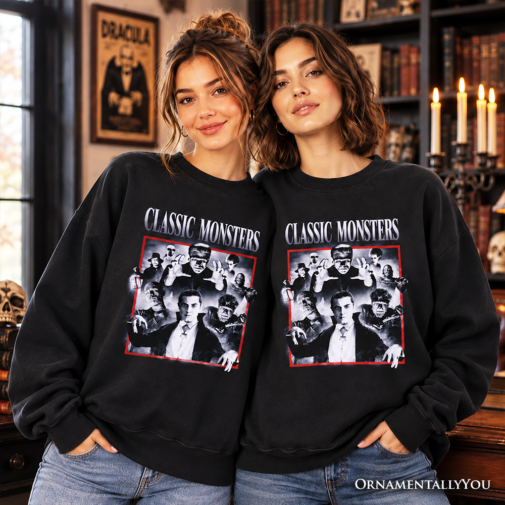 Vintage Horror And Classic Monsters Sweater