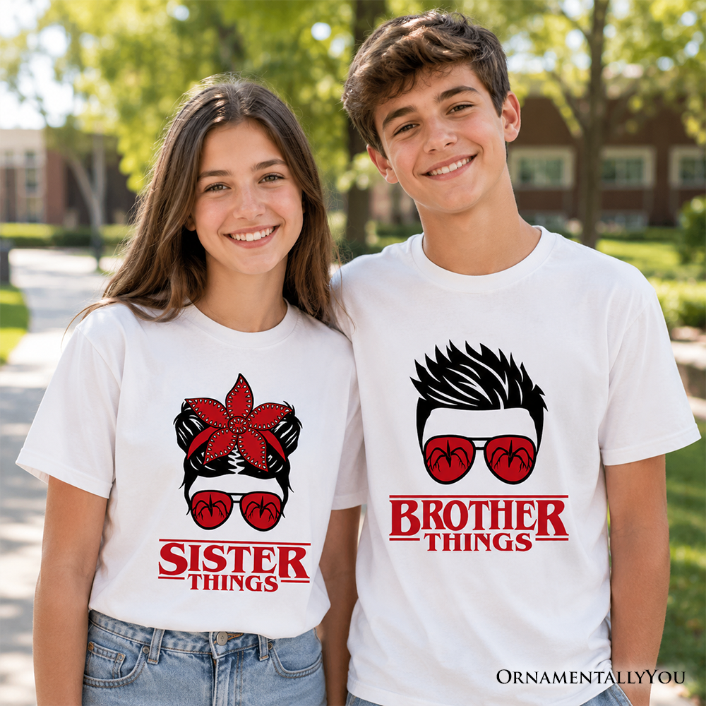 Kids and Sister Matching Messy Bun Retro Tee