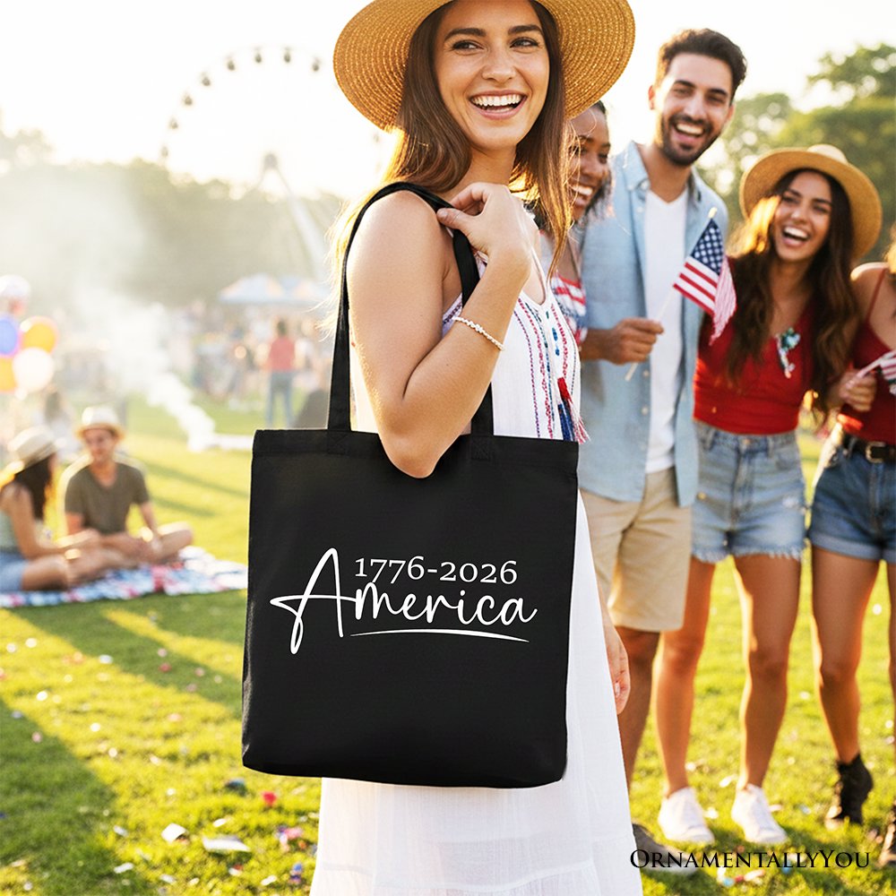 American 250th Anniversary Canvas Tote Bag