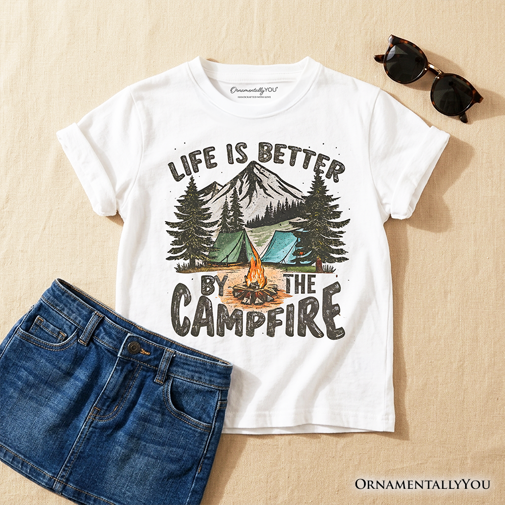 Kids Life Is Better by Campfire Tee for Youth