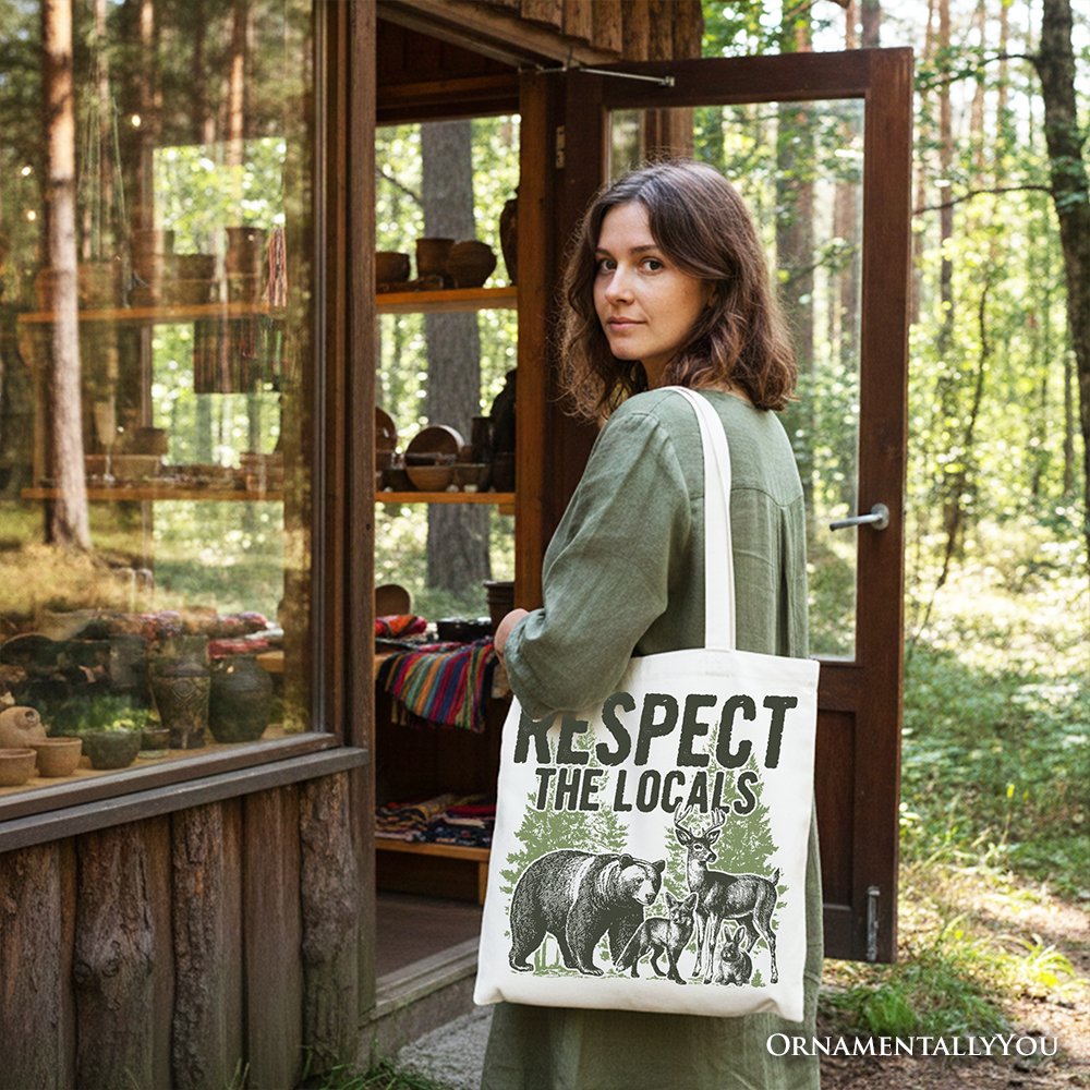 Wild Animal Canvas Tote Bag and Nature Gifts