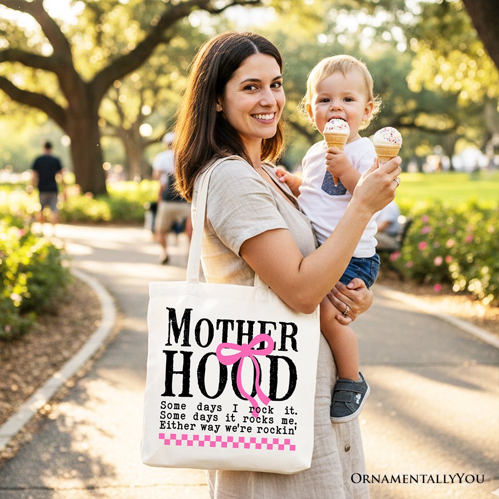 Coquette Pink Bow Tote Bag for the Moms and Gift