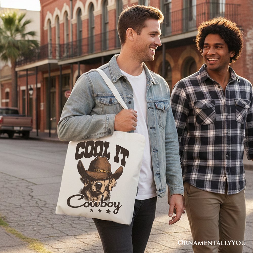Western Dog Canvas Tote Bag and Country Lover