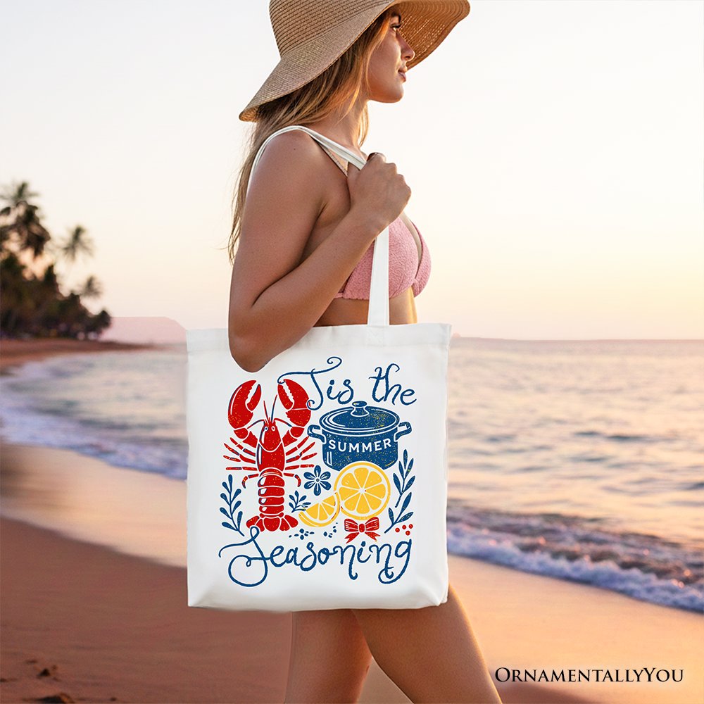 Seasonal Crawfish Boil Tote and Gift Shopper