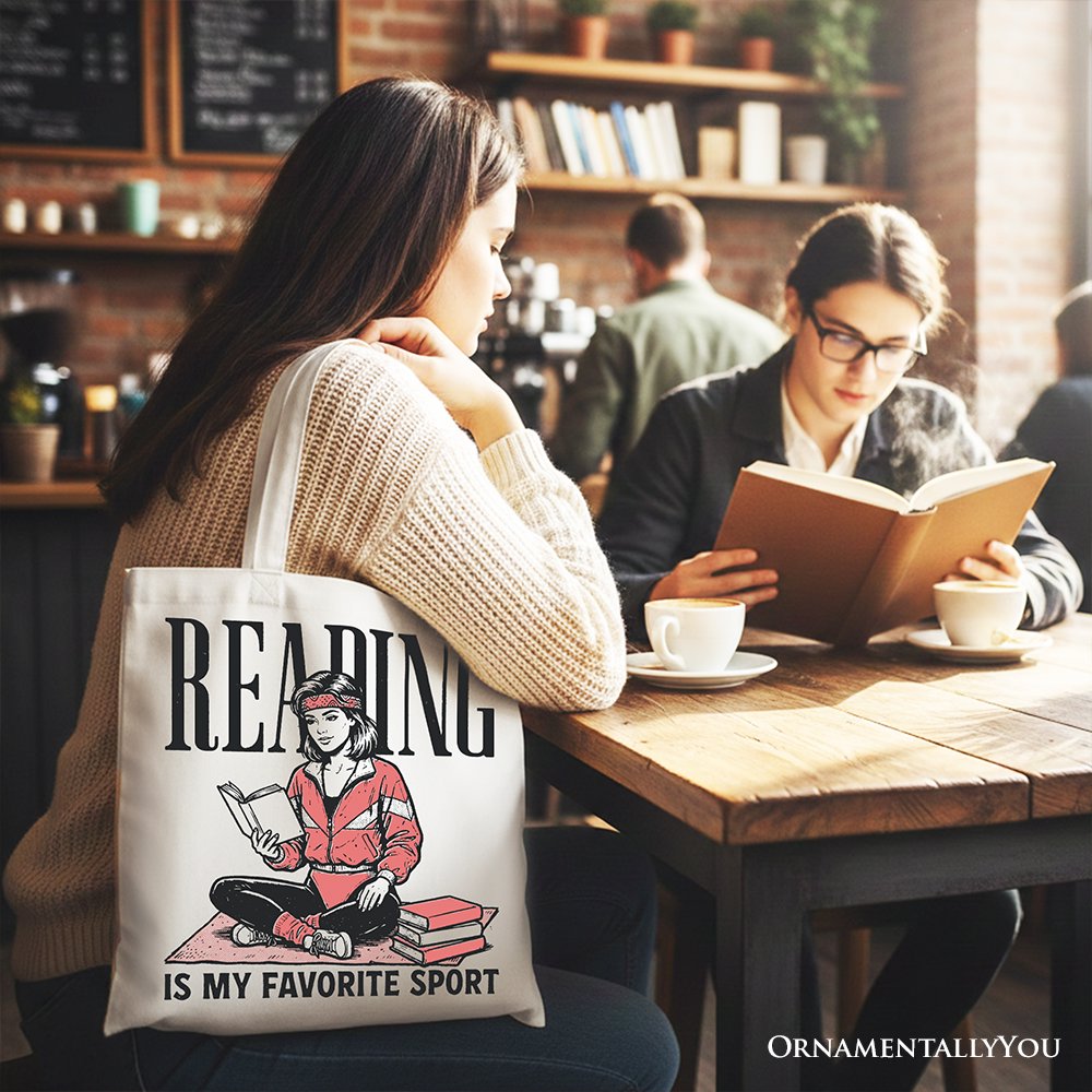 Reading Is My Favorite Sport And Canvas Bag