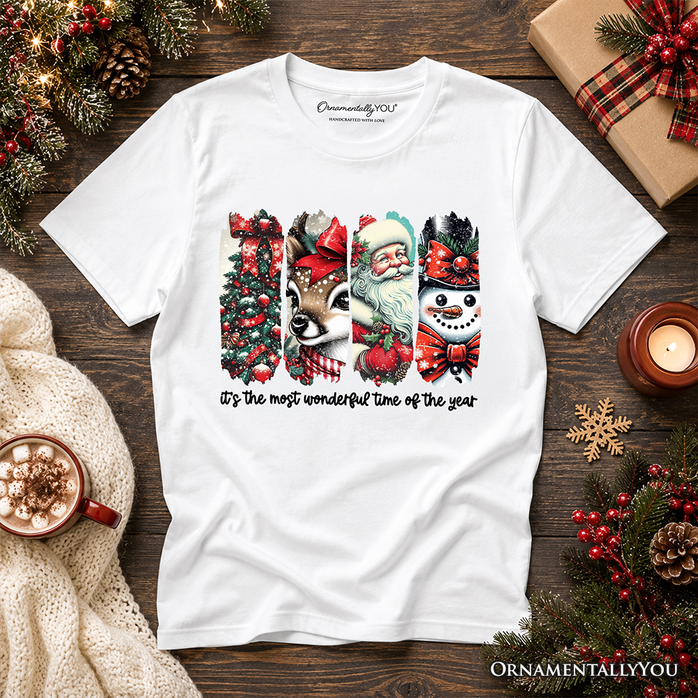 Kids Christmas Reindeer and Snowman Shirt