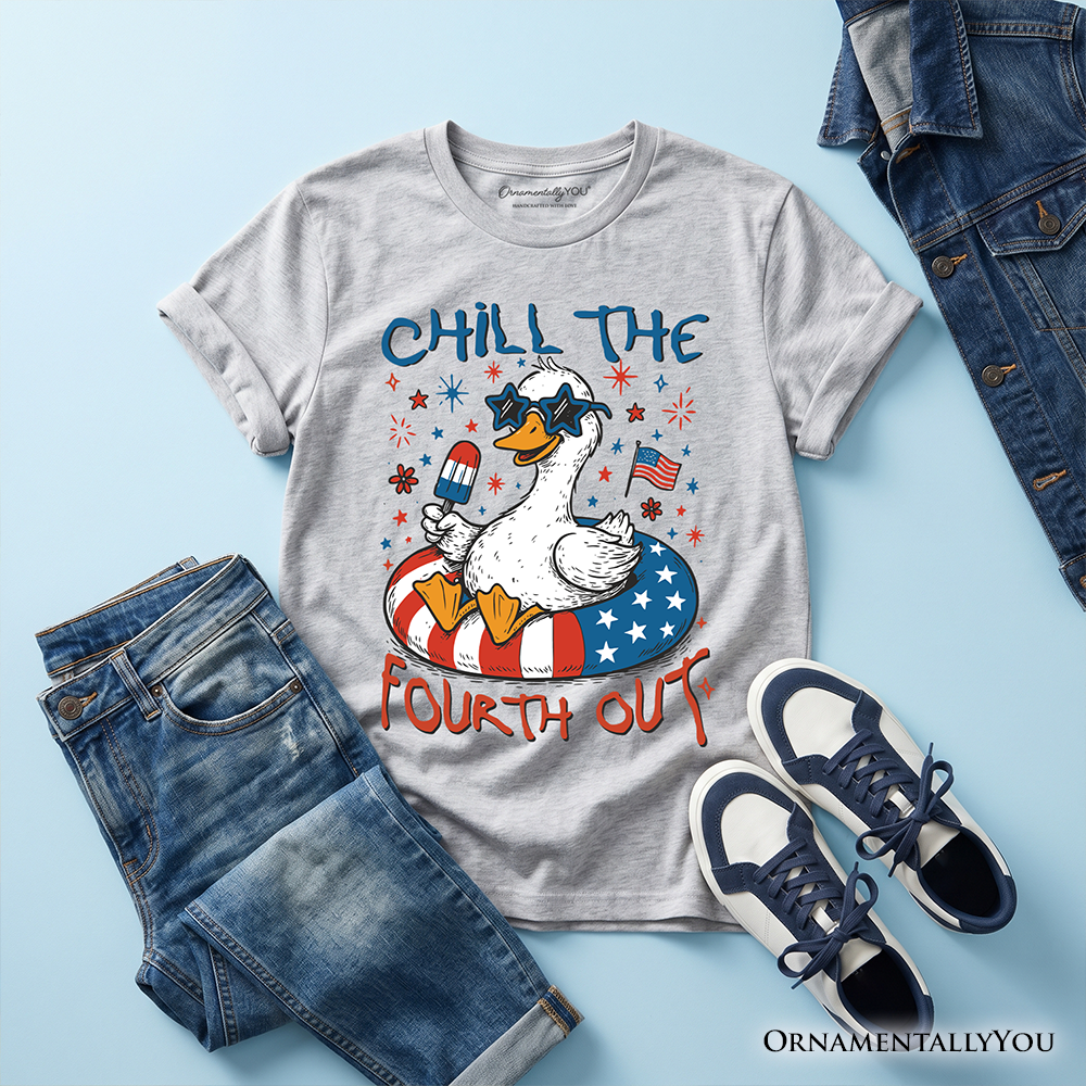 Funny Youth and Patriotic 4th of July Goose Tee