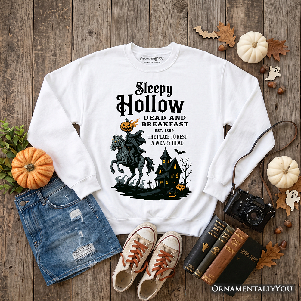 Headless Horseman Halloween and Retro Sweatshirt
