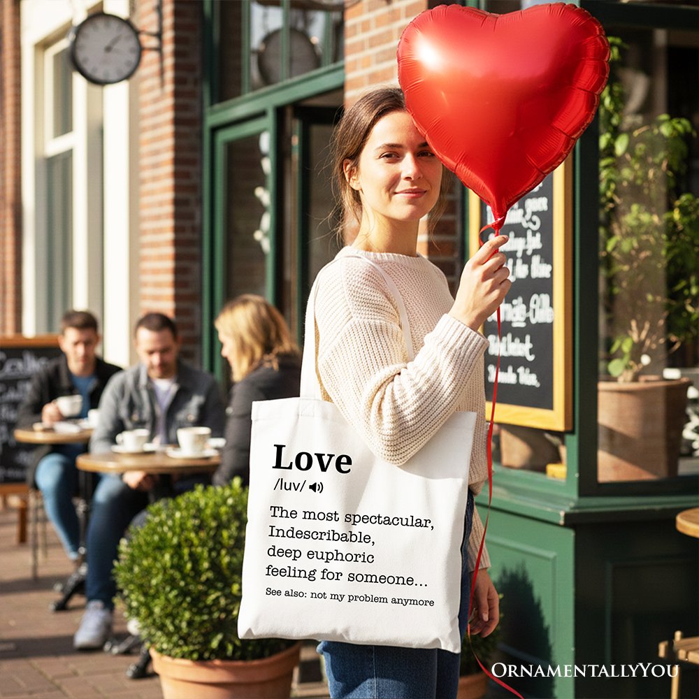 Love Not My Problem Anymore Canvas Tote Bag