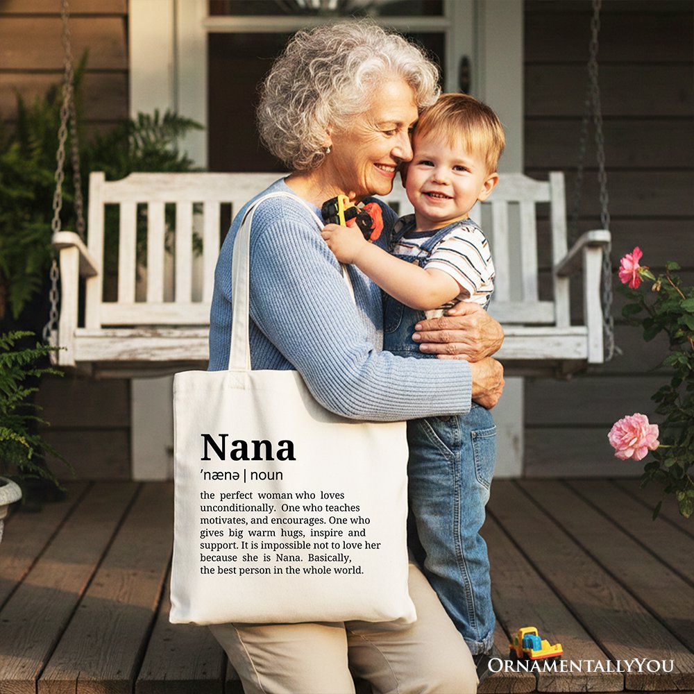 Nana Canvas Tote Bag for Funny Grandmother