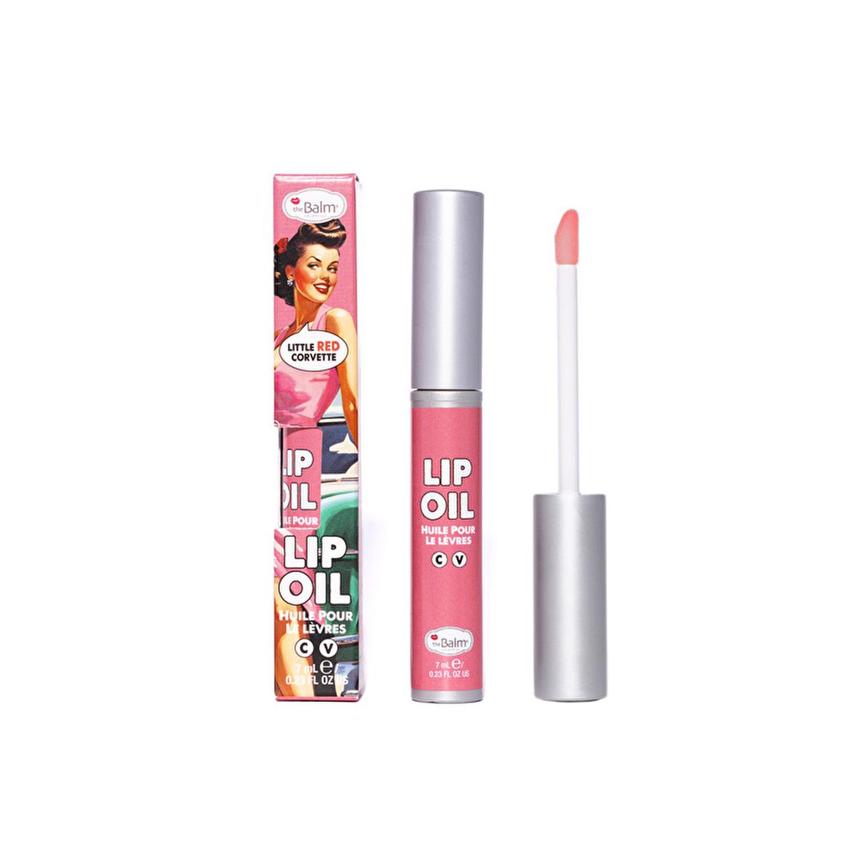 theBalm Little Red Corvette Lip Oil tube with pink retro box by Beauty Care Bag on Tampa Home & Garden Store